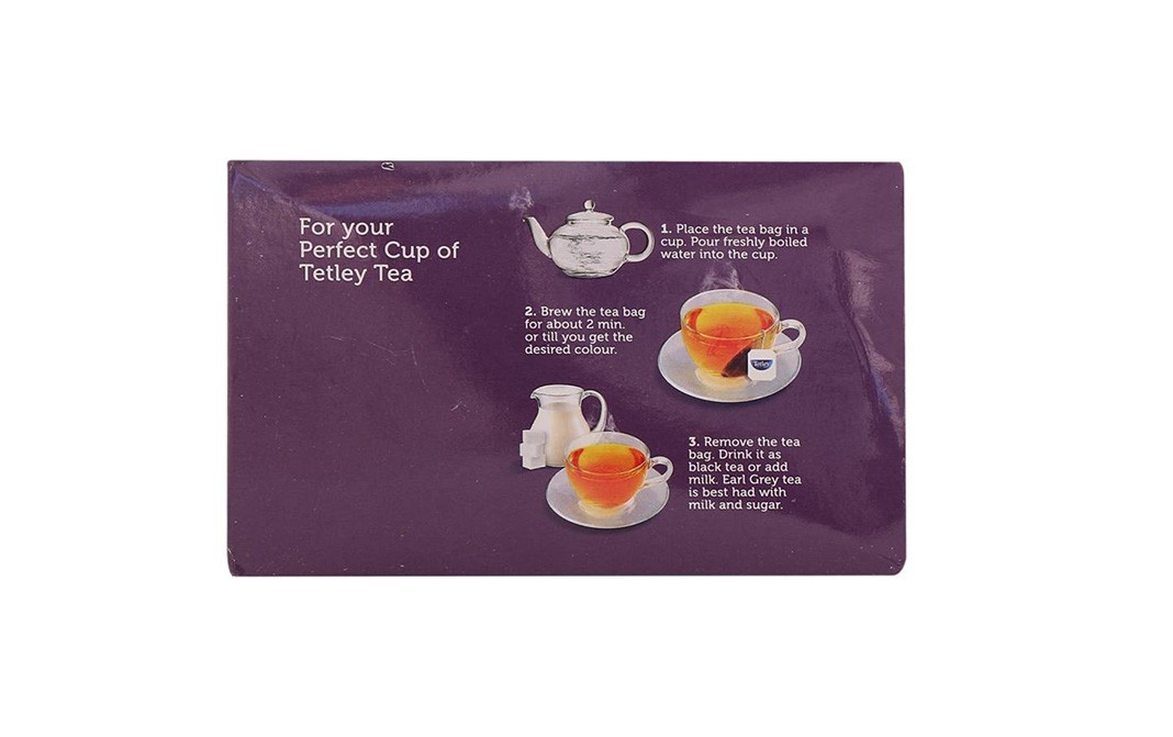 Tetley Earl Grey (Elegant & Aromatic Black Tea With Bergamot)   Box  50 pcs